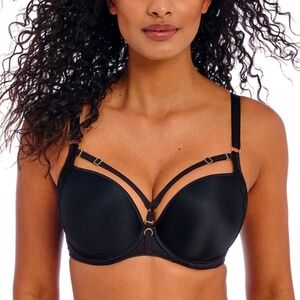 Freya Temptress Moulded Plunge Bra in Black 28F